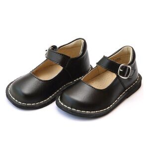 L’Amour Grace Leather Stitch Down School Mary Janes